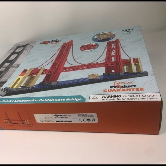 Golden Bridge Fat Brain Toys Brain Bricks Landmark Golden Bridge (San Francisco) - Picture 9 of 13